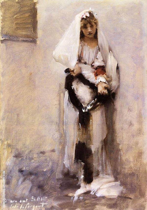 A Parisian Beggar Girl 1880 | Oil Painting Reproduction