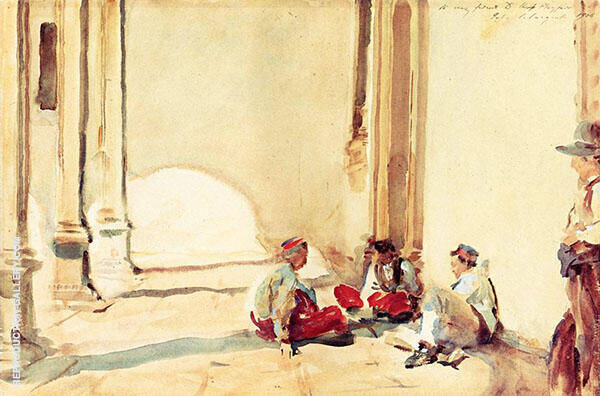 A Spanish Barracks by John Singer Sargent | Oil Painting Reproduction