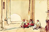 A Spanish Barracks By John Singer Sargent