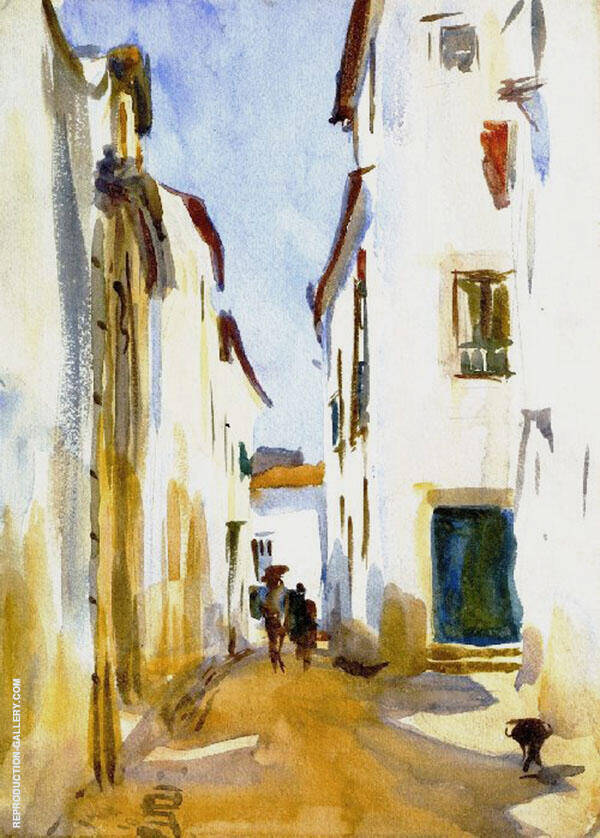 A Street Scene Spain 1895 | Oil Painting Reproduction