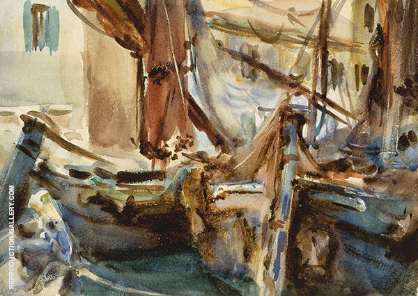 At Chioggia by John Singer Sargent | Oil Painting Reproduction