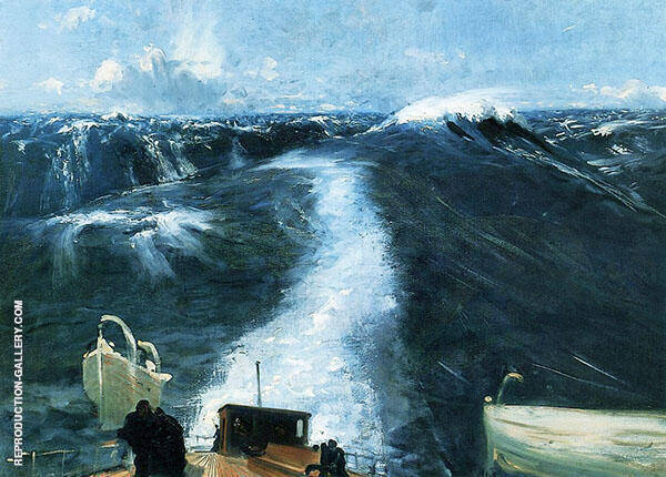 Atlantic Storm 1876 by John Singer Sargent | Oil Painting Reproduction