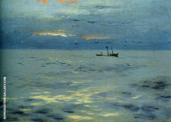 Atlantic Sunset by John Singer Sargent | Oil Painting Reproduction