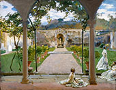 At Torre Galli Ladies in a Garden By John Singer Sargent