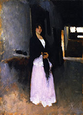 A Venetian Woman c1880 By John Singer Sargent