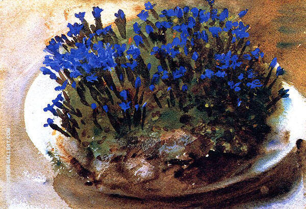 Blue Gentians 1905 by John Singer Sargent | Oil Painting Reproduction