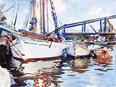 Boats at Anchor By John Singer Sargent