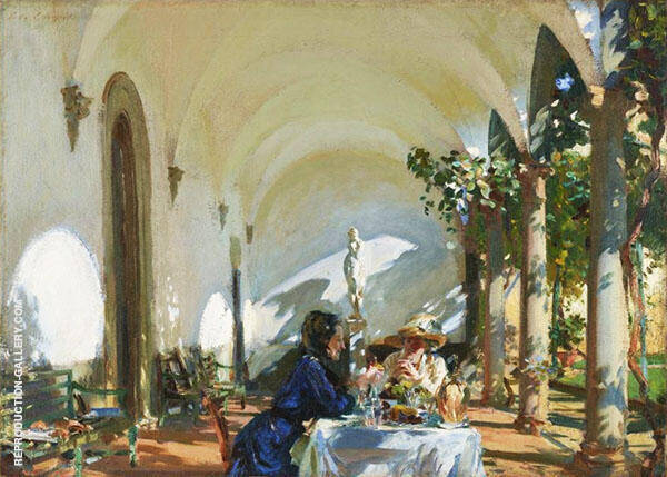 Breakfast in The Loggia 1910 | Oil Painting Reproduction