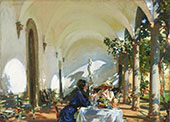 Breakfast in The Loggia 1910 By John Singer Sargent