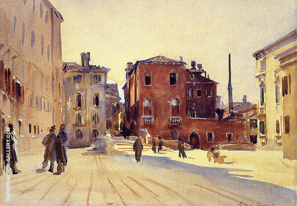 Campo Dei Gesuiti by John Singer Sargent | Oil Painting Reproduction