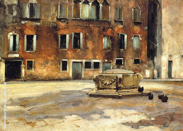 Campo San Agnese Venise by John Singer Sargent | Oil Painting Reproduction
