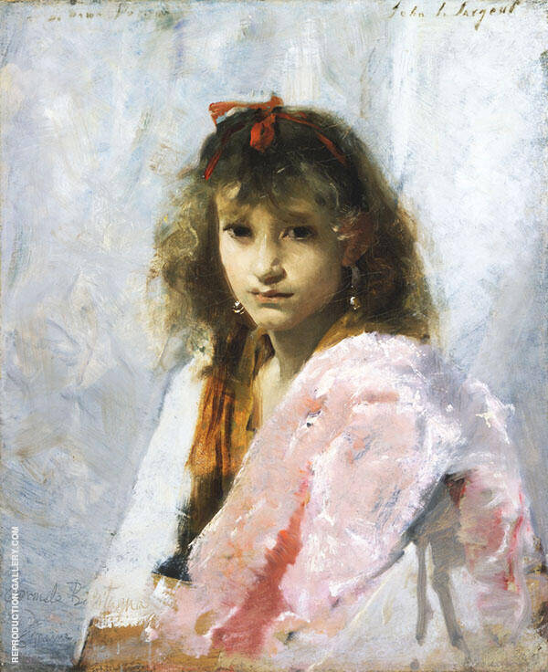 Carmela 1879 by John Singer Sargent | Oil Painting Reproduction