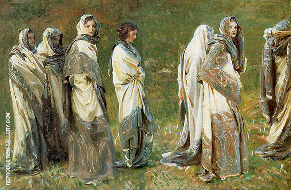 Cashmere 1908 by John Singer Sargent | Oil Painting Reproduction