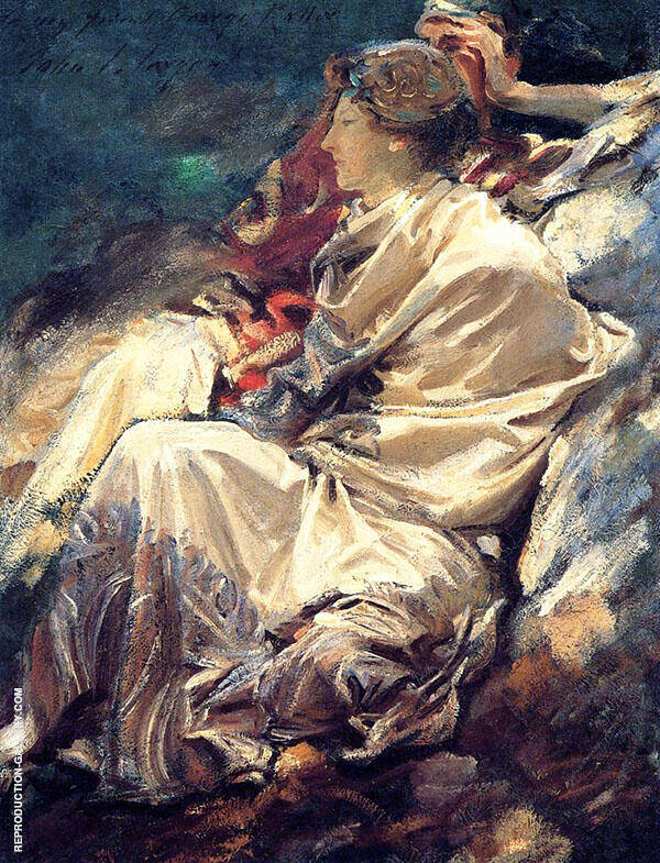 Cashmere Shawl 1910 by John Singer Sargent | Oil Painting Reproduction