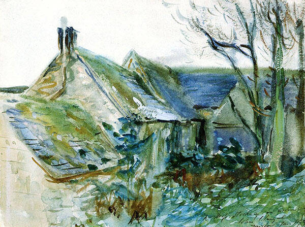 Cottage at Fairford Gloucestershire 1892 | Oil Painting Reproduction