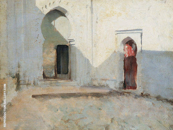 Courtyard Tetuan Morocco | Oil Painting Reproduction