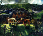 Cattle and Pig Pen By George Bellows