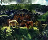 Cattle and Pig Pen By George Bellows