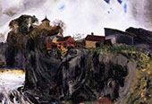 Cliffs at Eddyville George Wesley By George Bellows