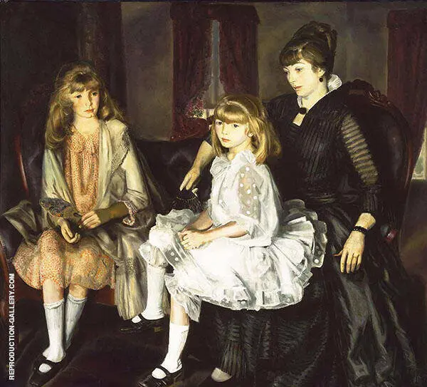 Emma and Her Children 1923 By George Bellows
