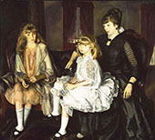 Emma and Her Children 1923 By George Bellows