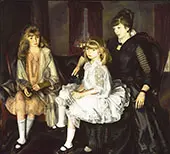 Emma and Her Children 1923 By George Bellows