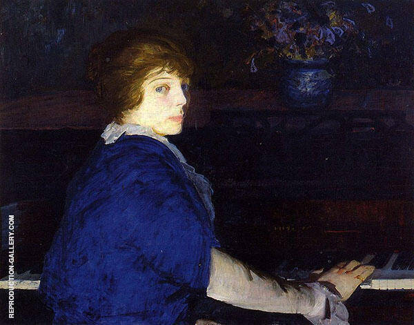 Emma at The Piano 1914 by George Bellows | Oil Painting Reproduction
