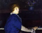 Emma at The Piano 1914 By George Bellows