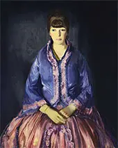 Emma in a Purple Dress By George Bellows