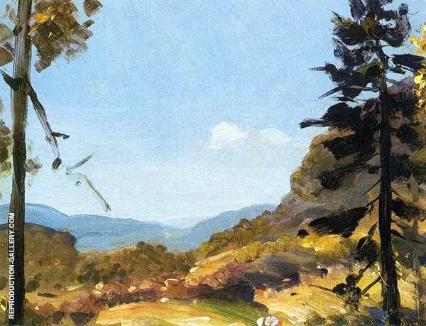 Evening Hills Catskill Mountains By George Bellows