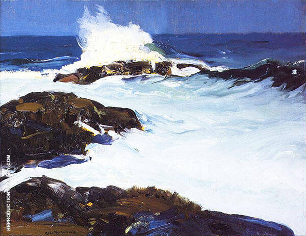 Flaming Breakers by George Bellows | Oil Painting Reproduction