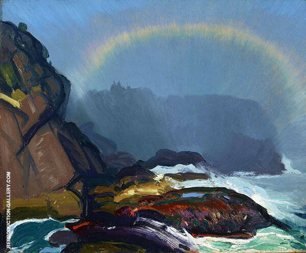 Fog Rainbow 1913 by George Bellows | Oil Painting Reproduction