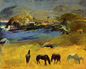 Horses Carmel 1917 By George Bellows