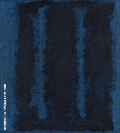 Two Blues Double By Mark Rothko (Inspired By)