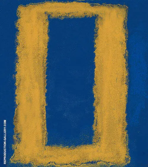 Blue with Yellow Rectangle By Mark Rothko (Inspired By)