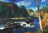 Mill Dam By George Bellows