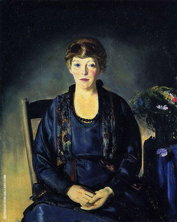 Portrait of Laura 1922 by George Bellows | Oil Painting Reproduction