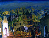 Pueblo Tesuque Number One By George Bellows