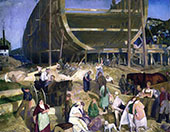 Shipyard Society By George Bellows