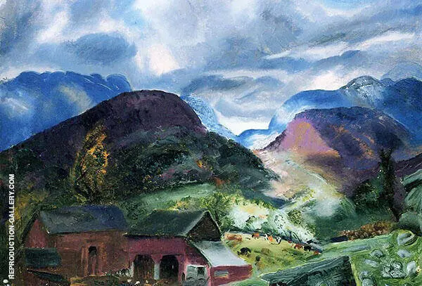 Snow Capped Mountains 1920 By George Bellows