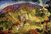The Village on The Hill 1917 By George Bellows