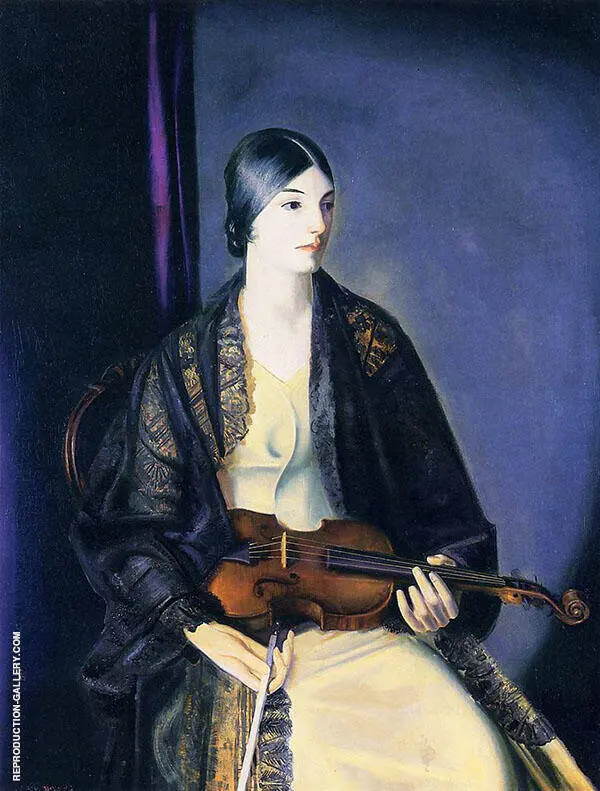 The Violinist Leila Kalman 1924 By George Bellows