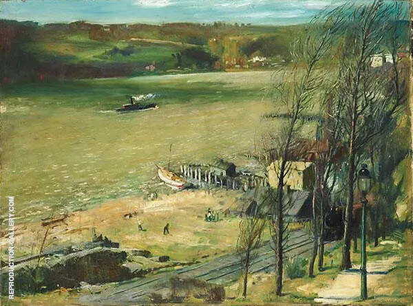 Up The Hudson By George Bellows