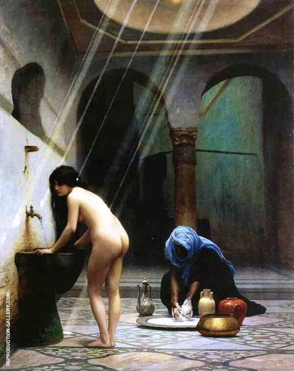 A Moorish Bath aka Turkish Woman Bathing 1870 By Jean Leon Gerome