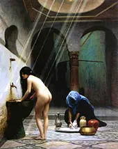 A Moorish Bath aka Turkish Woman Bathing 1870 By Jean Leon Gerome