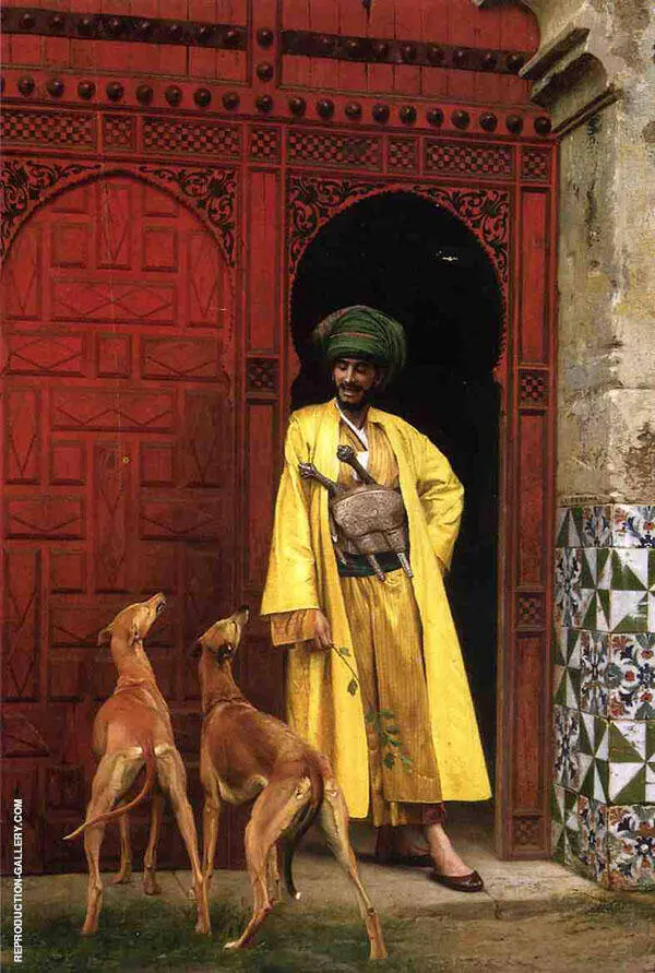 An Arab and His Dogs 1875 By Jean Leon Gerome