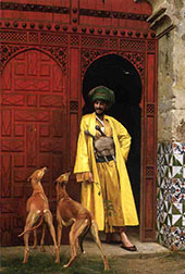 An Arab and His Dogs 1875 By Jean Leon Gerome
