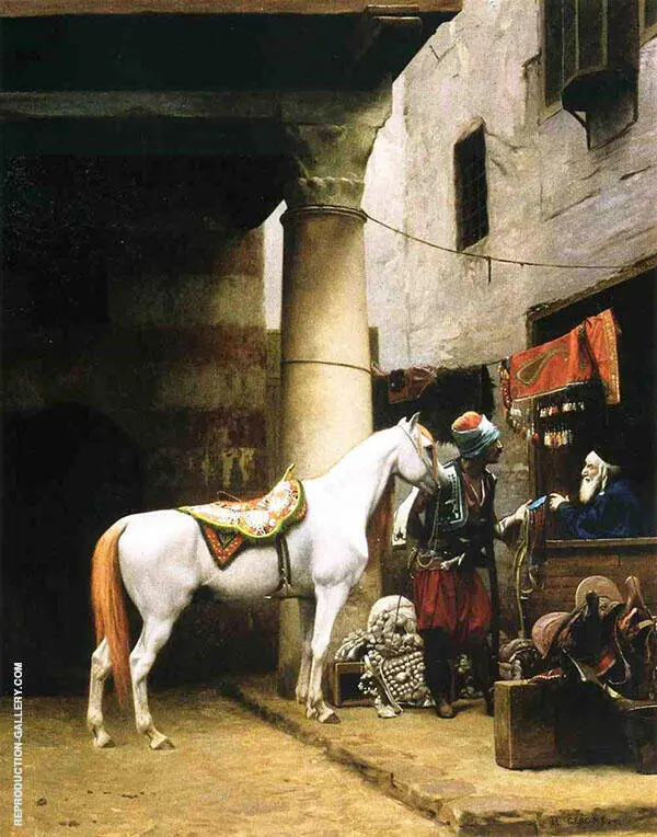 Arab Purchasing a Bridle 1881 By Jean Leon Gerome
