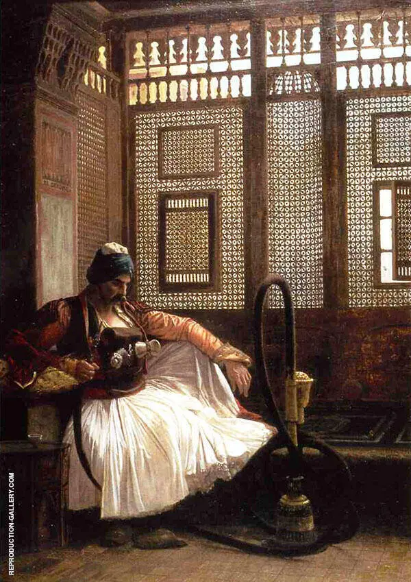 Arnaut Smoking 1865 By Jean Leon Gerome