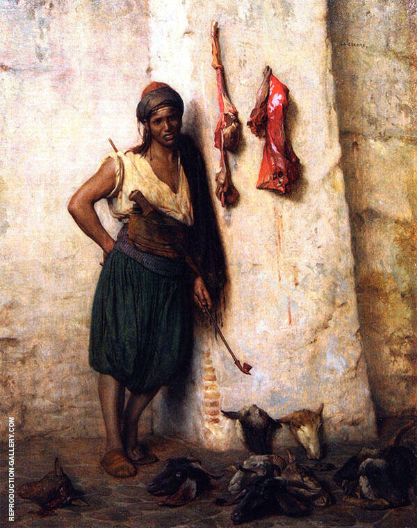 A Turkish Butcher Boy in Jerusalem | Oil Painting Reproduction